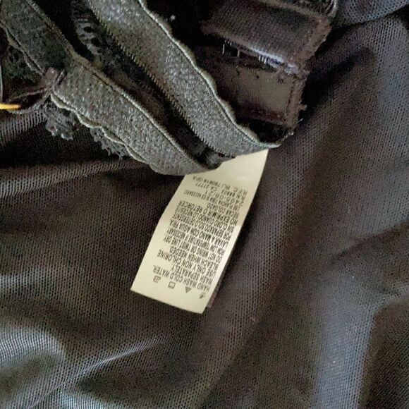 🆕 Escante Womens Black Flyaway Skirted Teddy Size XL - Picture 6 of 8